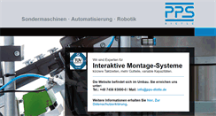 Desktop Screenshot of pps-dietle.de